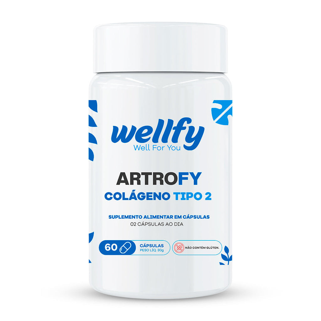 Artrofy Colágeno Tipo 2 Wellfy 1 pote suplemento alimentar em cápsulas
